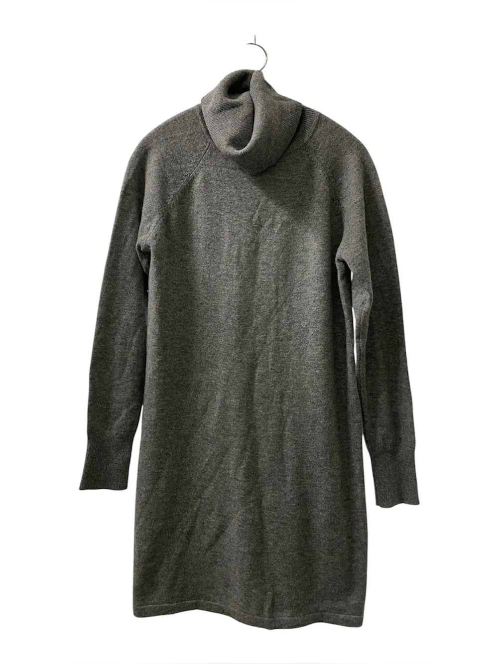 Quince Charcoal Grey Mongolian Cashmere Turtleneck Sweater Dress